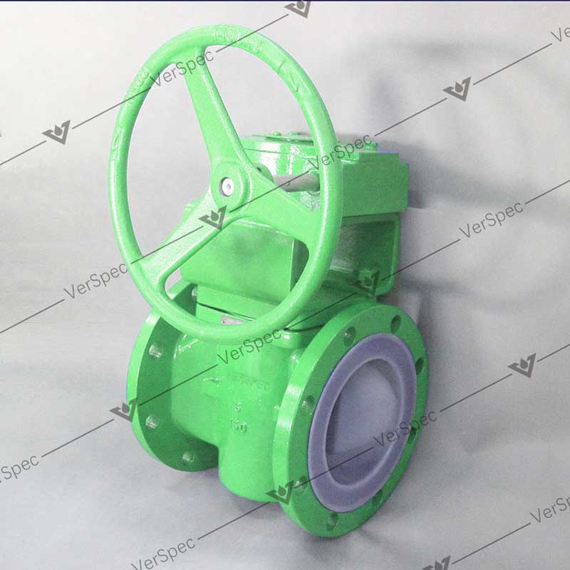 VerSPec PFA lined plug valve